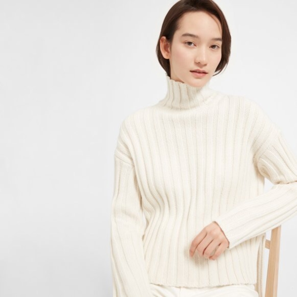 everlane wool-cashmere rib sweater